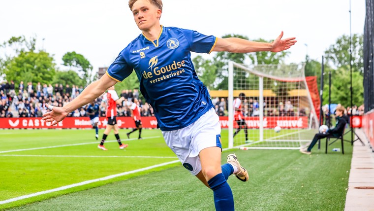 Jong Sparta verplettert Feyenoord Onder-21 in belangrijke heenwedstrijd
